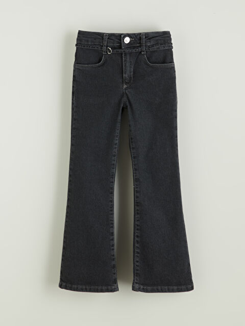 LCW ECO İspanyol Paça Kız Çocuk Jean Pantolon - W5IH35Z4-SHN