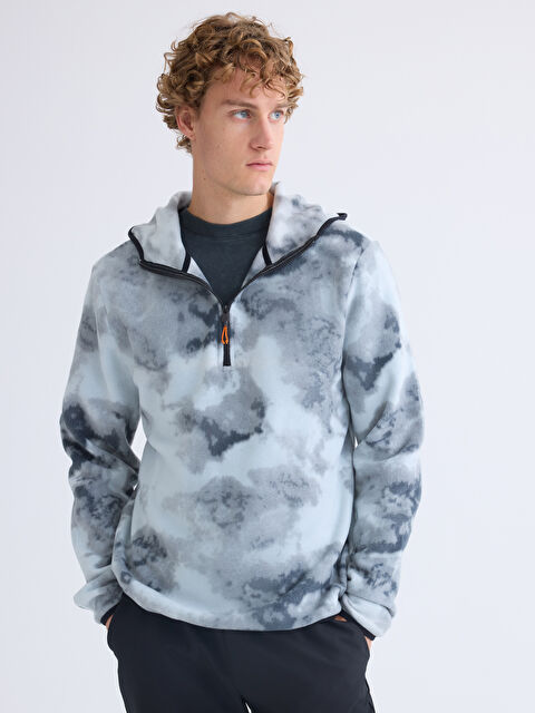 LCW ECO Uzun Kollu Desenli Erkek Hoodie - W5II54Z8-LRW