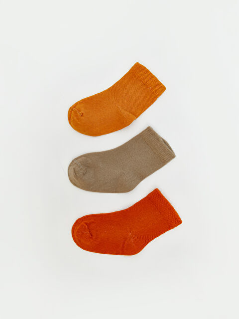LCW ECO Basic Kız Bebek Patik Çorap 3'lü - W5IK36Z1-M0T
