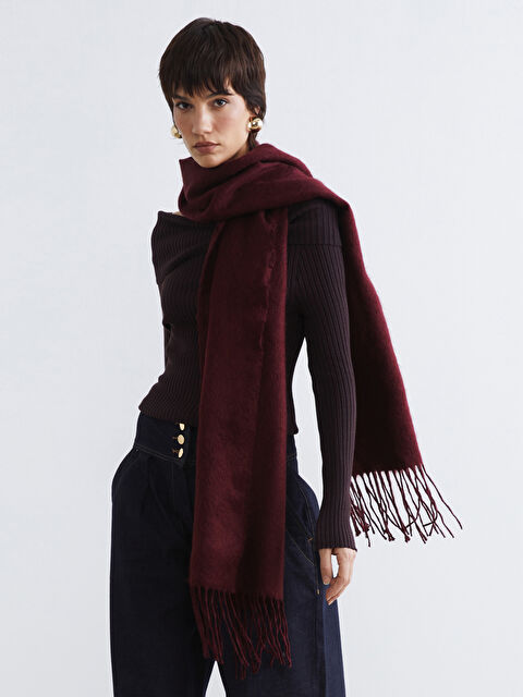 LCW ACCESSORIES Püsküllü Kadın Atkı - W5IL67Z8-Z7V