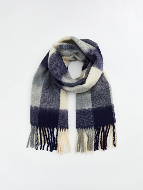 LCW ACCESSORIES Saçaklı Ekose Desenli Kadın Atkı - W5IL77Z8-LN6