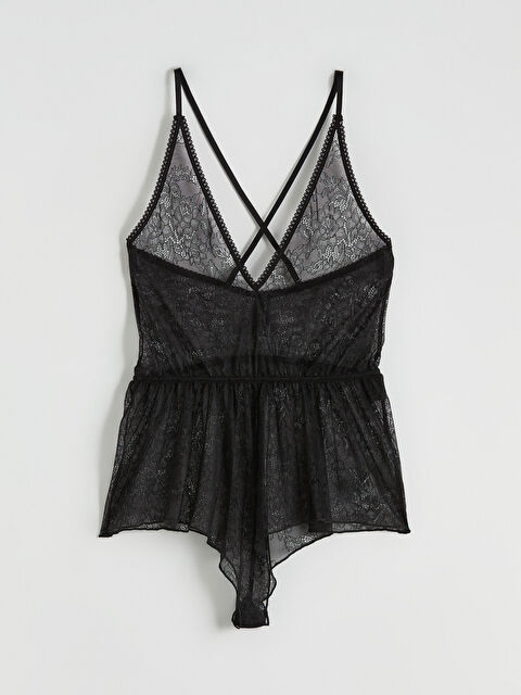 LCW DREAM V Yaka Dantelli Bodysuit - S62677Z8-CVL