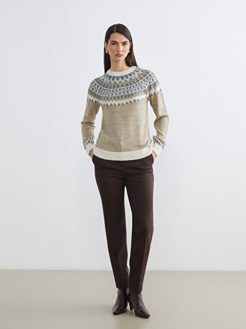 LCWAIKIKI Classic Yüksek Bel Kadın Cigarette Pantolon - W5IO81Z8-ZMR