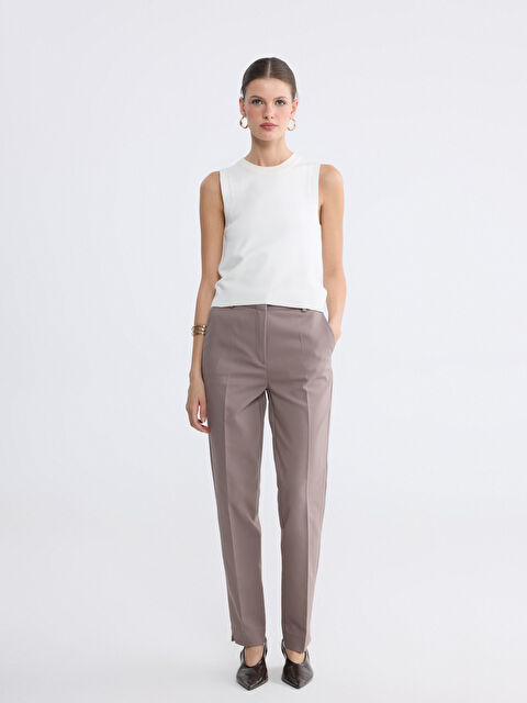 LCWAIKIKI Classic Yüksek Bel Kadın Cigarette Pantolon - W5IO81Z8-ELJ