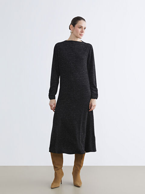 LCW Grace Woman BLACK Dress - W5IR85Z8-CVL