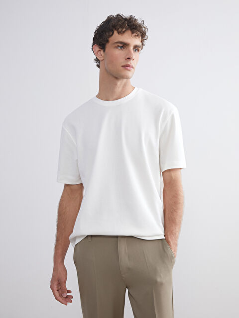 LCW Vision Bisiklet Yaka Erkek Tişört - W5IS16Z8-R9J