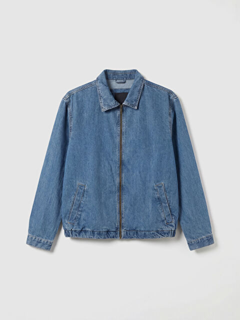 XSIDE Rahat Kalıp Fermuarlı Erkek Jean Ceket - W5IS32Z8-311