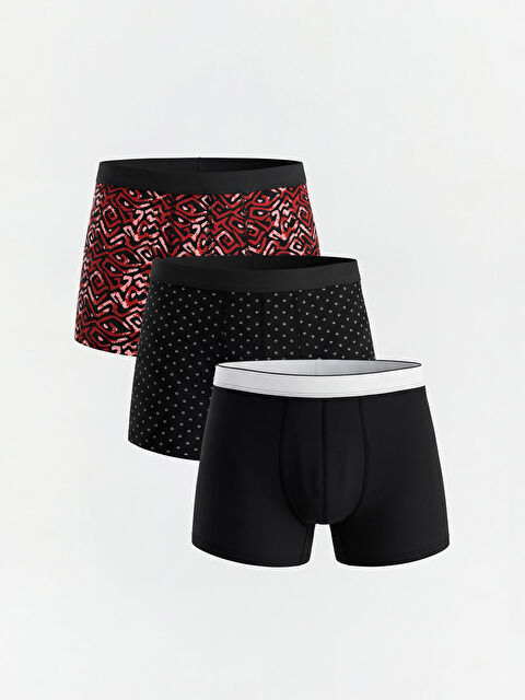 LC WAIKIKI Standart Kalıp Erkek Boxer 3'lü - W5IS44Z8-M0T