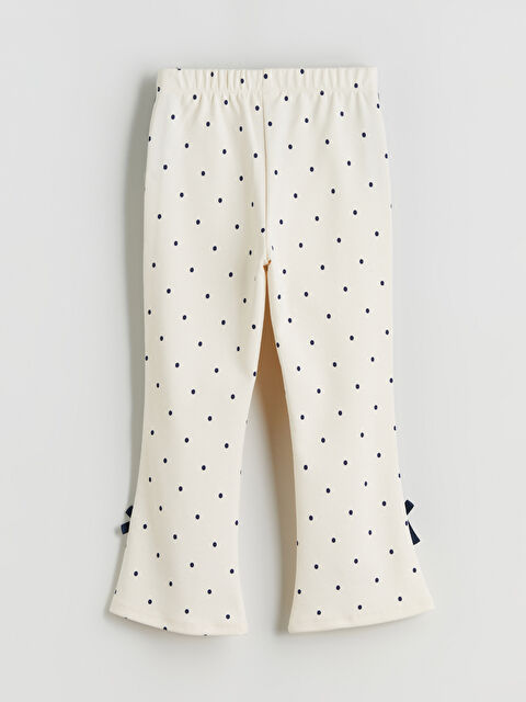 LCW baby Puantiyeli İspanyol Paça Kız Çocuk Tayt - W5IU80Z1-LRB