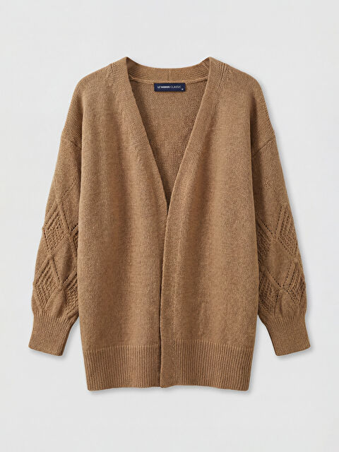 LCWAIKIKI Classic Woman BROWN Cardigan - W5IV33Z8-YDS