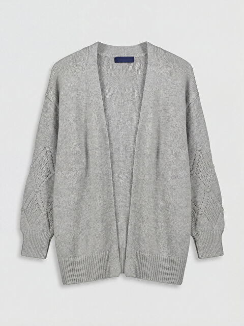 LCWAIKIKI Classic Woman GREY Cardigan - W5IV33Z8-ZZX