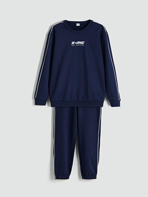 LCW Kids Bisiklet Yaka Erkek Çocuk Eşofman Takımı - W5IV79Z4-HRC