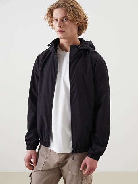 XSIDE Regular Fit Hooded Men's Raincoat - S63897Z8-CVL