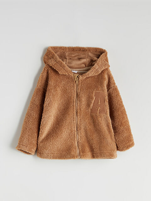 LCW ECO Kapüşonlu Pelüş Erkek Çocuk Hırka - W5J048Z1-CT9