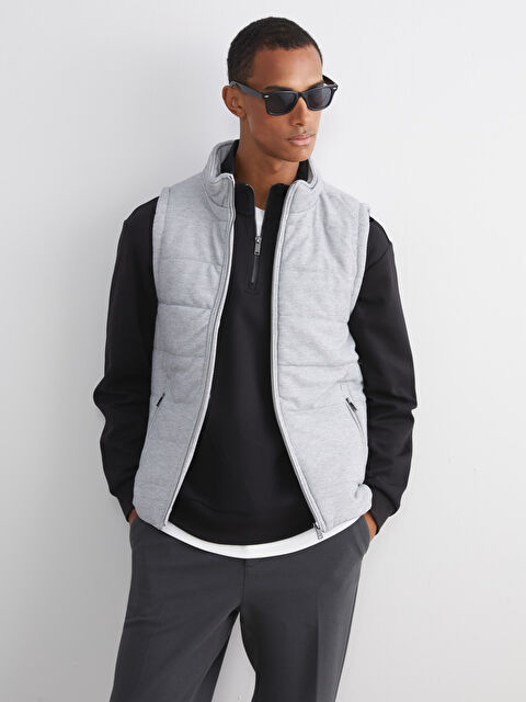 LCW ECO Slim Fit Dik Yaka Erkek Şişme Yelek - W5J167Z8-CUZ