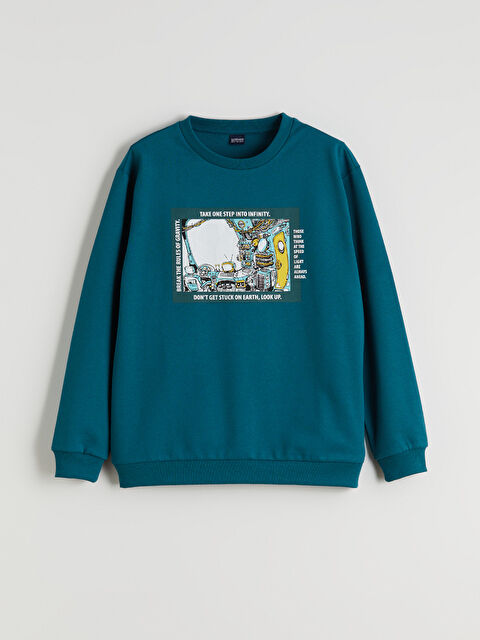 LCW ECO Bisiklet Yaka Erkek Çocuk Sweatshirt - W5J247Z4-HPS