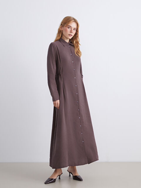 LCW Modest Modal Karışımlı Gömlek Elbise - W5J285Z8-ZAH