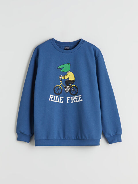 LCW ECO Bisiklet Yaka Erkek Çocuk Sweatshirt - W5J317Z4-R2M