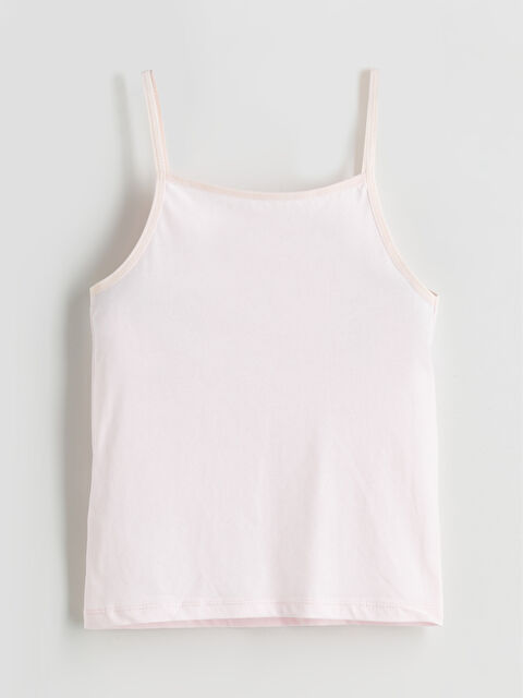 LCW ECO Kare Yaka Kız Çocuk Atlet - W5J434Z4-FZE