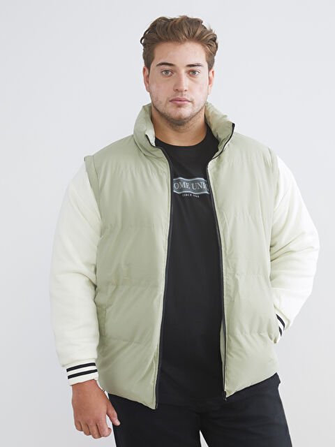 LCW ECO Çıkarılabilir Kollu Erkek Şişme Mont - W5J747Z8-CS4