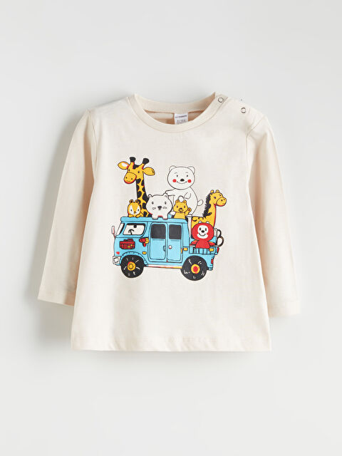 LCW Kids Bisiklet Yaka Erkek Çocuk Pijama Üst - W5J754Z1-QW6