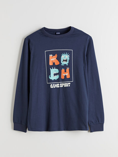 LCW ECO Bisiklet Yaka Erkek Çocuk Tişört - W5J757Z4-CRP