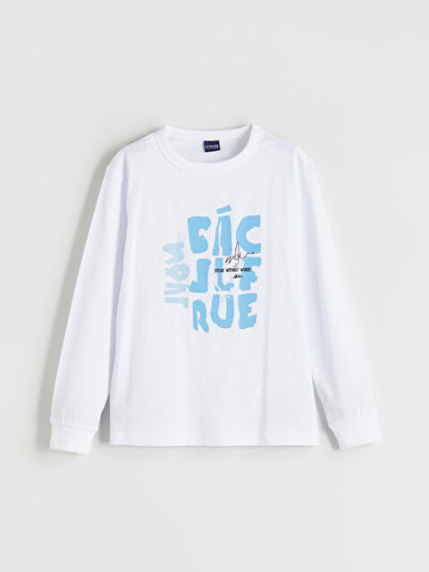 LCW ECO Bisiklet Yaka Erkek Çocuk Tişört - W5J759Z4-J5E