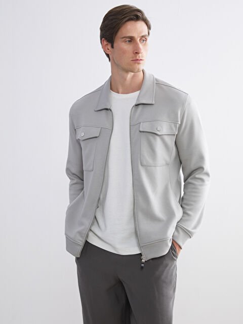 SOUTHBLUE Standart Kalıp Gömlek Yaka Erkek Ceket - W5J892Z8-1D4