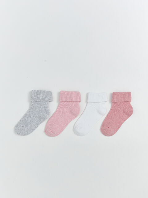 LCW ECO Basic Kız Çocuk Soket Çorap 4'lü - W5J926Z1-JMD