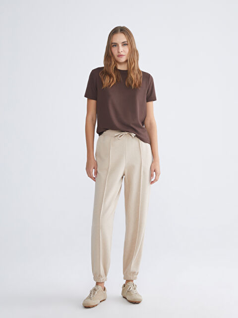 LCW ECO Beli Lastikli Kadın Jogger Eşofman Altı - W5J930Z8-15U