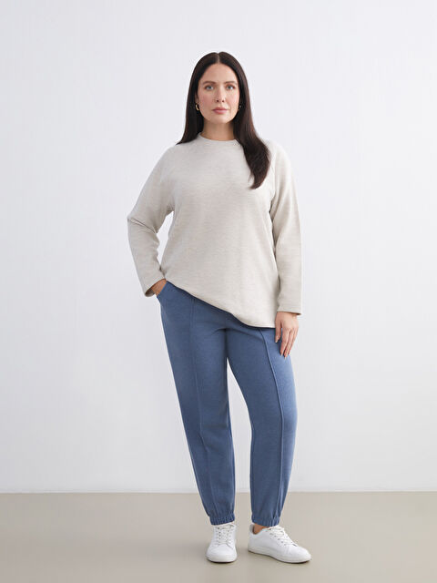 LCW ECO Beli Lastikli Kadın Jogger Eşofman Altı - W5J930Z8-GYR