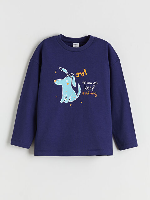 LCW ECO Bisiklet Yaka Erkek Çocuk Tişört - W5J957Z1-CWA