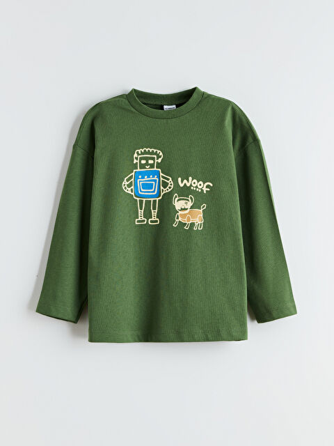 LCW ECO Bisiklet Yaka Erkek Çocuk Tişört - W5J957Z1-CYB