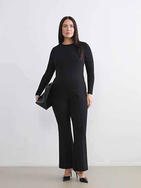 LCWAIKIKI Maternity Karın Panelli İspanyol Paça Hamile Tayt Pantolon - W5JE64Z8-CVL