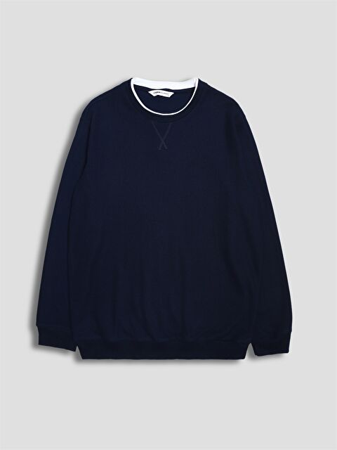 LCWAIKIKI Classic Man NAVY Sweatshirt - W5JE76Z8-DWP
