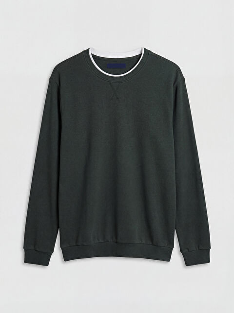 LCWAIKIKI Classic Man GREEN Sweatshirt - W5JE76Z8-HMP
