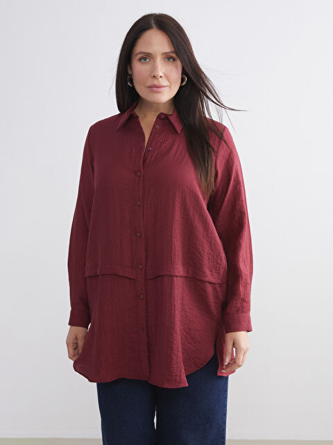 LCWAIKIKI Classic Dokulu Kadın Gömlek Tunik - W5JE87Z8-CZF