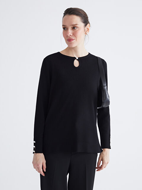 LCW Grace Džemper od trikotaže sa okruglim izrezom za žene - W5JI70Z8-HPT