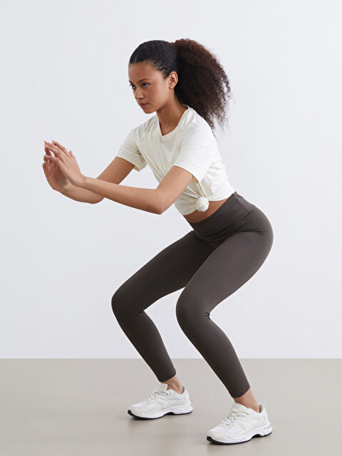 KOOR SPORT Yüksek Bel Toparlayıcı Kadın Spor Tayt - W5JL18Z8-HEJ