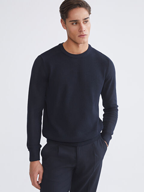 LCW ECO Bisiklet Yaka Erkek Kazak - W5JL37Z8-CRP