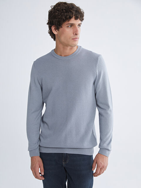 LCW ECO Bisiklet Yaka Erkek Kazak - W5JL37Z8-ZG8