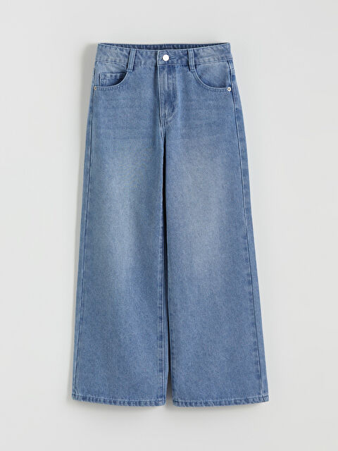 LCW Kids ფართოფეხა გოგოების ჯინსი - W5JL87Z4-SHK