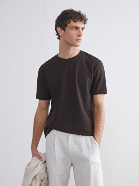 SOUTHBLUE Bisiklet Yaka Penye Erkek Tişört - W5JM34Z8-HMK