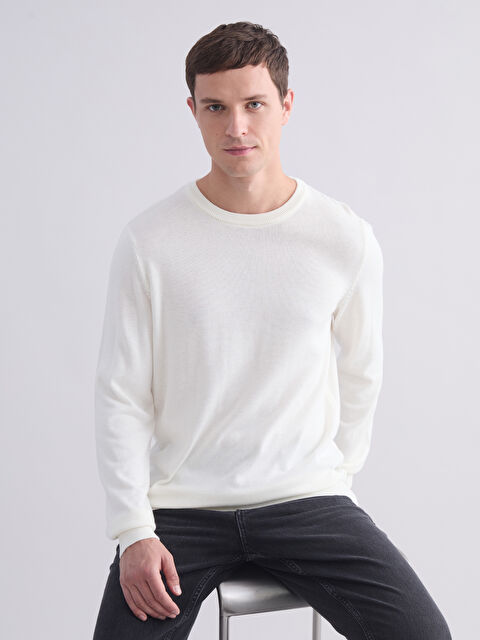 LCW ECO Bisiklet Yaka Erkek Triko Kazak - W5JM38Z8-EEW