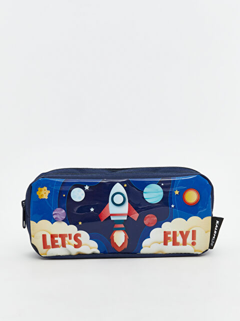LCW ACCESSORIES Uzay Baskılı Çocuk Kalem Kutusu - W5JP55Z4-F9C