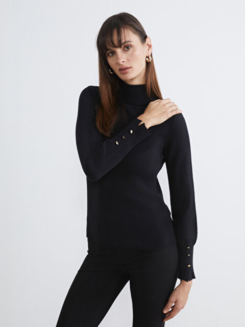 LCW Vision Balıkçı Yaka Kadın Triko Kazak - W5JS02Z8-CVL