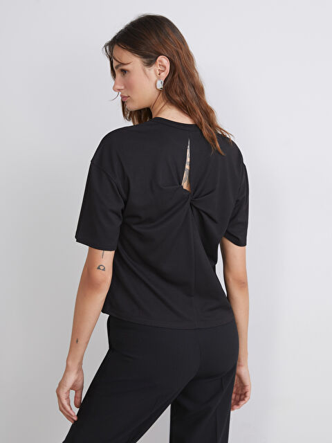 LCW Vision Crew Neck Textured Women's T-Shirt - W5JS34Z8-CVL