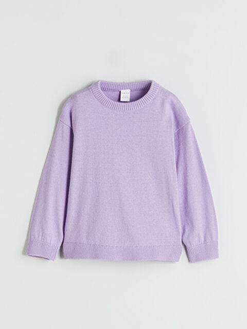 LCW ECO Girl LILAC Sweater - W5JT59Z1-KLK