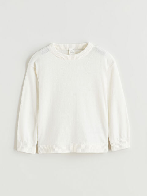 LCW ECO Girl ECRU Sweater - W5JT59Z1-V9H