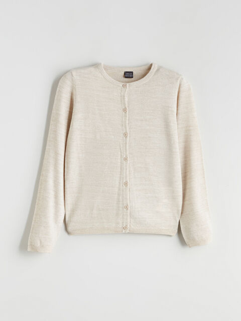 LCW ECO Girl BEIGE Cardigan - W5JT60Z4-1D3